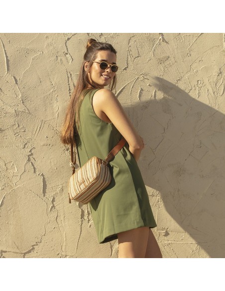 Bolso Cuadrado Pequeño Mujer Gabol Amore Marrón Bolsos Mu...