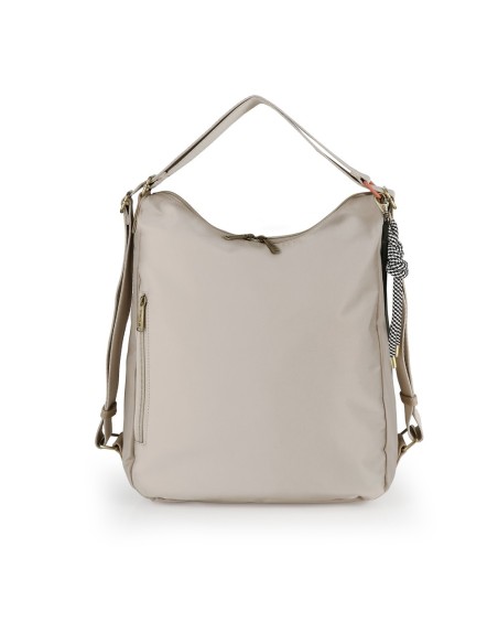 Bolso Mochila Paseo Mujer Gabol Nayade Beige Mochilas Muj...