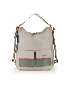 Bolso Mochila Paseo Mujer Gabol Nayade Beige Mochilas Muj...
