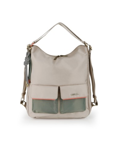 Bolso Mochila Paseo Mujer Gabol Nayade Beige Mochilas Muj...