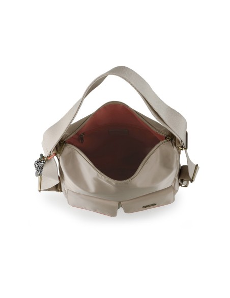 Bolso Mochila Paseo Mujer Gabol Nayade Beige Mochilas Muj...
