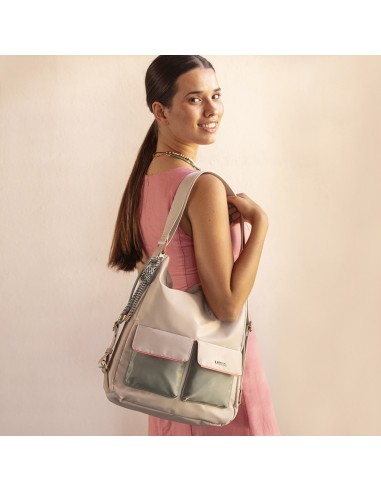 Bolso Mochila Paseo Mujer Gabol Nayade Beige Mochilas Muj...