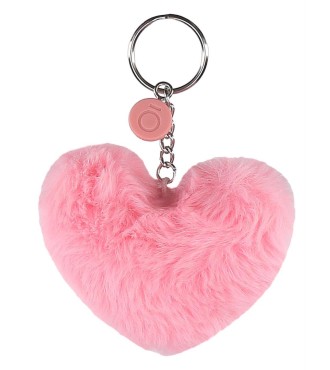 9740222 LLAVERO POMPÓN CORAZON ROSA 2