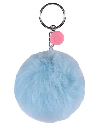 9740225 LLAVERO POMPÓN AZUL