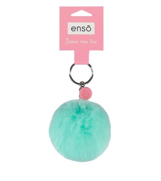 9740227 LLAVERO POMPÓN TURQUESA