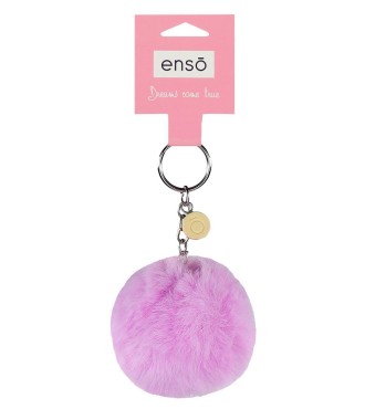 9740228 LLAVERO POMPÓN LILA