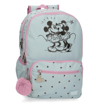 37927D1 MOCHILA ADAP. 44CM.2C. MICKEY Y MINNIE KISSES