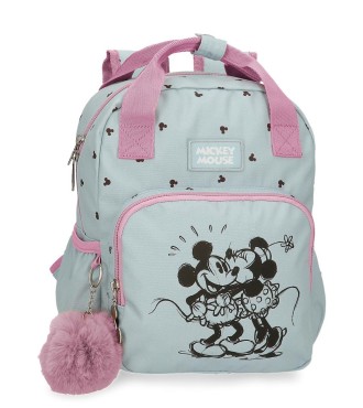 3792221 MOCHILA ADAP. 28CM. MICKEY Y MINNIE KISSES