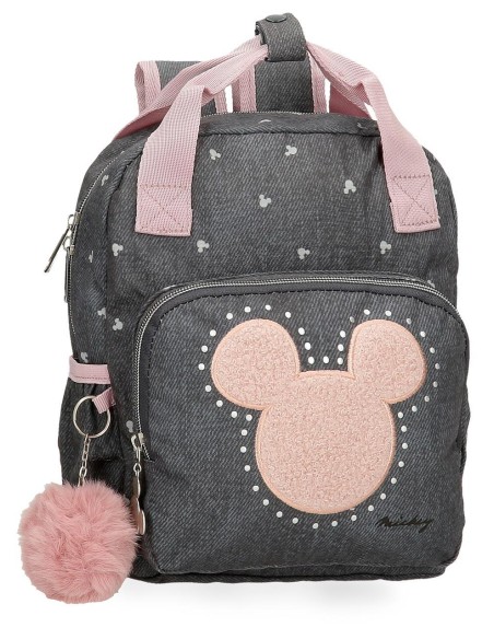 3822221 MOCHILA ADAP. 28CM. MICKEY STUDS