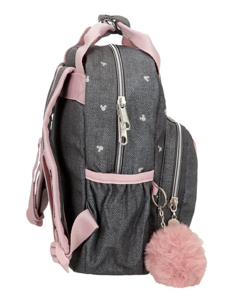 3822221 MOCHILA ADAP. 28CM. MICKEY STUDS