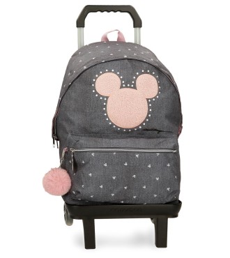 38223t1 MOCHILA ADAP. 44CM. C/CARRO MICKEY STUDS