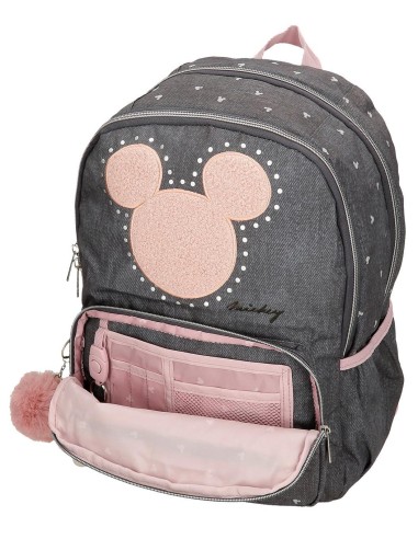 3822721 MOCHILA 44CM.2C.MICKEY STUDS