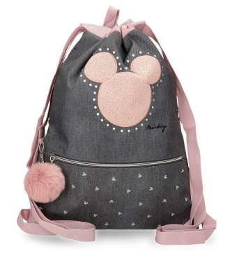 3823821 GYM SAC C/CREMALLERA MICKEY STUDS