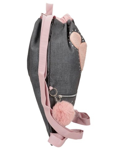 3823821 GYM SAC C/CREMALLERA MICKEY STUDS