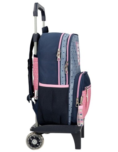 68222T1 MOCHILA ADAP. 40CM. 2C. C/CARRO PJL NONI DENIM