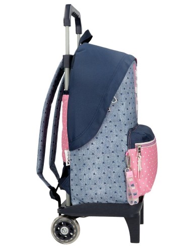 68223T1 MOCHILA ADAP.42CM.C/CARRO PJL NONI DENIM