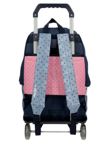 68223T1 MOCHILA ADAP.42CM.C/CARRO PJL NONI DENIM
