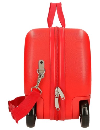 2021041 MALETA INF.ABS 4R.(2 MULTI.) 45CM. CARS TRIP ROJO