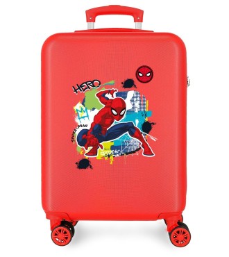 2931121 TROLLEY ABS 55CM.4R.SPIDERMAN URBAN ROJO