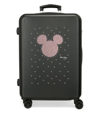 3821221 TROLLEY ABS 65CM.4R. MICKEY STUD NEGRO