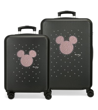 3821421 SET/2 TROLLEY ABS 55-65CM.4R.MICKEY STUD NEGRO