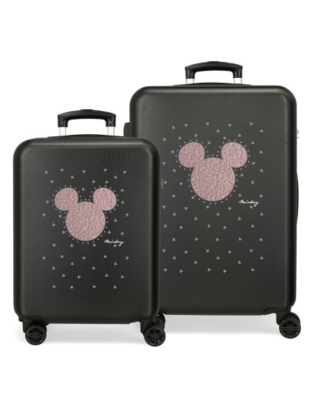 3821421 SET/2 TROLLEY ABS 55-65CM.4R.MICKEY STUD NEGRO 3821421 SET/2 TROLLEY ABS 55-65CM.4R.MICKEY STUD NEGRO