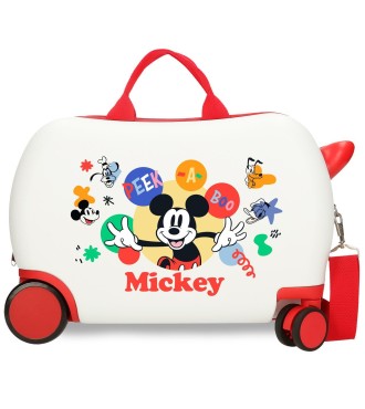 4221042 MALETA INF.ABS 4R.(2 MULTI.) 45CM. MICKEY PEEK A BOO