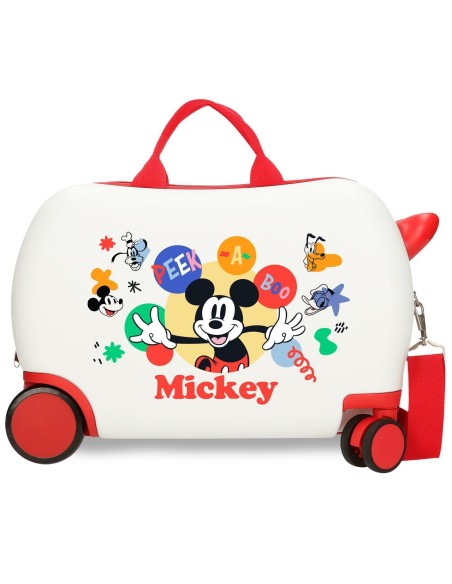 4221042 MALETA INF.ABS 4R.(2 MULTI.) 45CM. MICKEY PEEK A BOO