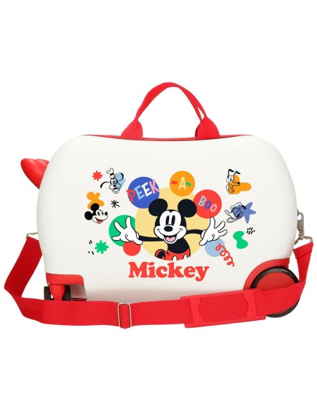 4221042 MALETA INF.ABS 4R.(2 MULTI.) 45CM. MICKEY PEEK A BOO