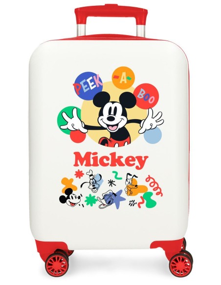 4221342 TROLLEY ABS 50 CM.4R MICKEY PEEK A BOO BLANCO 4221342 TROLLEY ABS 50 CM.4R MICKEY PEEK A BOO BLANCO