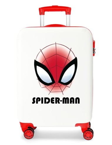 4251142 TROLLEY ABS 55CM.4R. SPIDERMAN AUTHENTIC BLANCO