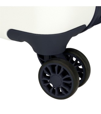 4381342 TROLLEY ABS 50 CM.4R HAPPY STITCH BLANCO 2