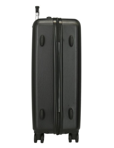 4531441 SET/2 TROLLEY ABS 55-65CM.4R. STITCH CUTE NEGRO