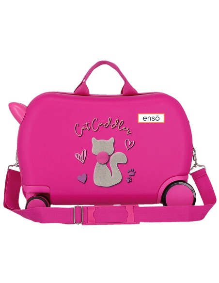 9391021 MALETA INF.ABS 4R.(2 MULTI.) 45CM. ENSO CAT CUDDLE