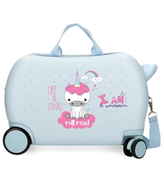4071041 MALETA INF.ABS 4R.(2 MULTI.) 45CM.ROLL ROAD I AM UNI