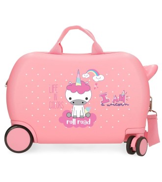 4071042 MALETA INF.ABS 4R.(2 MULTI.) 45CM.ROLL ROAD I AM UNI