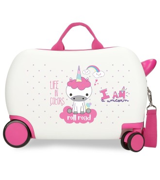 4071043 MALETA INF.ABS 4R.(2 MULTI.) 45CM.ROLL ROAD I AM UNI