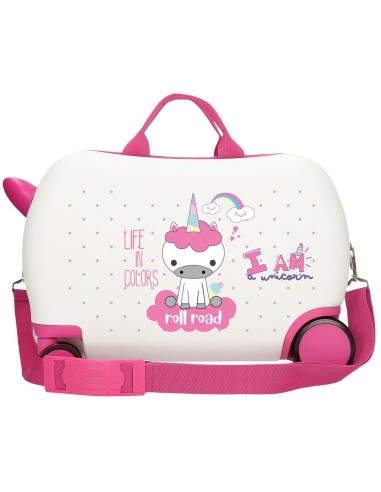 4071043 MALETA INF.ABS 4R.(2 MULTI.) 45CM.ROLL ROAD I AM UNI