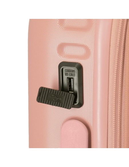 6438624 TROLLEY ABS 55CM.C/EXP. 4R. PJL LAILA ROSA CLARO 6438624 TROLLEY ABS 55CM.C/EXP. 4R. PJL LAILA ROSA CLARO