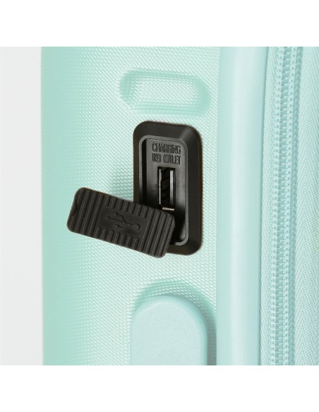 6478625 TROLLEY ABS 55CM.C/EXP. 4R. PJL CHEST TURQUESA