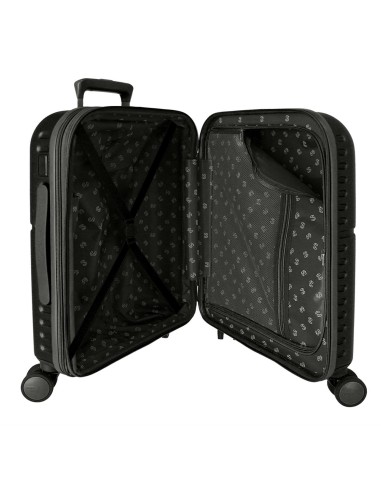7688621 TROLLEY ABS 55CM.C/EXP. 4R. PJL HIGHLIGHT NEGRO