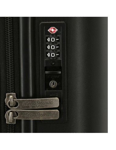 7688621 TROLLEY ABS 55CM.C/EXP. 4R. PJL HIGHLIGHT NEGRO