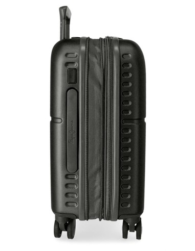7688621 TROLLEY ABS 55CM.C/EXP. 4R. PJL HIGHLIGHT NEGRO