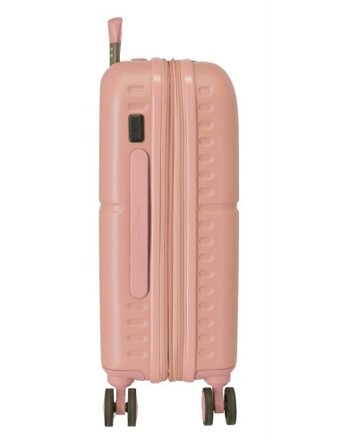 7688624 TROLLEY ABS 55CM.C/EXP. 4R. PJL HIGHLIGHT ROSA CLARO