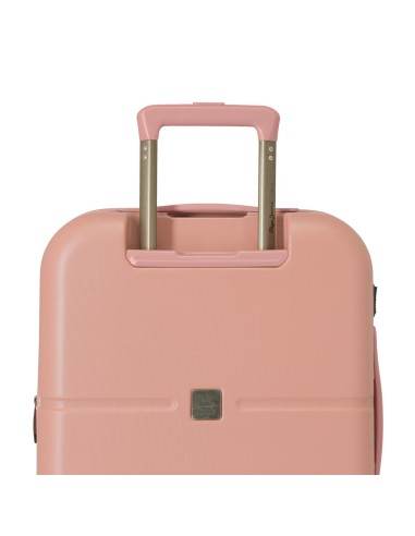 7688624 TROLLEY ABS 55CM.C/EXP. 4R. PJL HIGHLIGHT ROSA CLARO