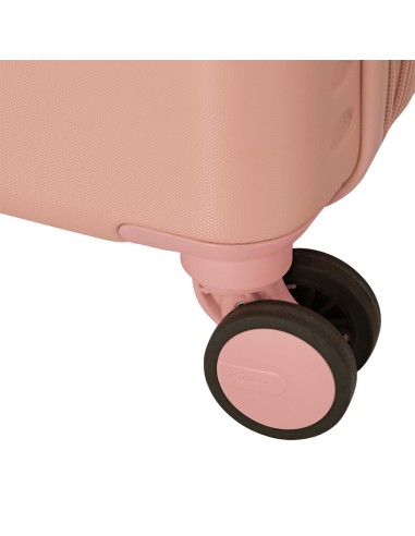 7688624 TROLLEY ABS 55CM.C/EXP. 4R. PJL HIGHLIGHT ROSA CLARO