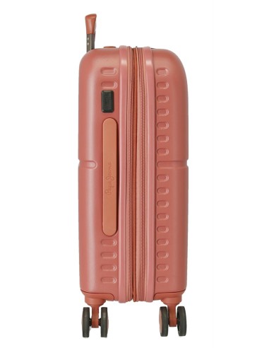 7688626 TROLLEY ABS 55CM.C/EXP. 4R. PJL HIGHLIGHT TERRACOTA