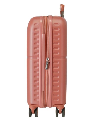 7688626 TROLLEY ABS 55CM.C/EXP. 4R. PJL HIGHLIGHT TERRACOTA