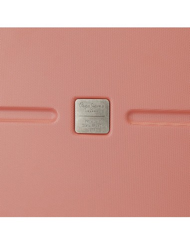 7688626 TROLLEY ABS 55CM.C/EXP. 4R. PJL HIGHLIGHT TERRACOTA