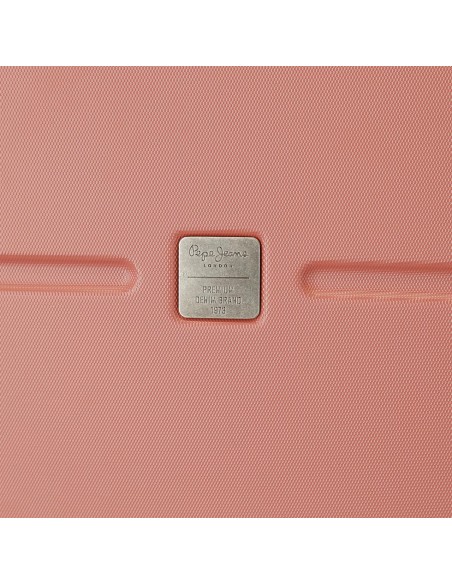 7688626 TROLLEY ABS 55CM.C/EXP. 4R. PJL HIGHLIGHT TERRACOTA